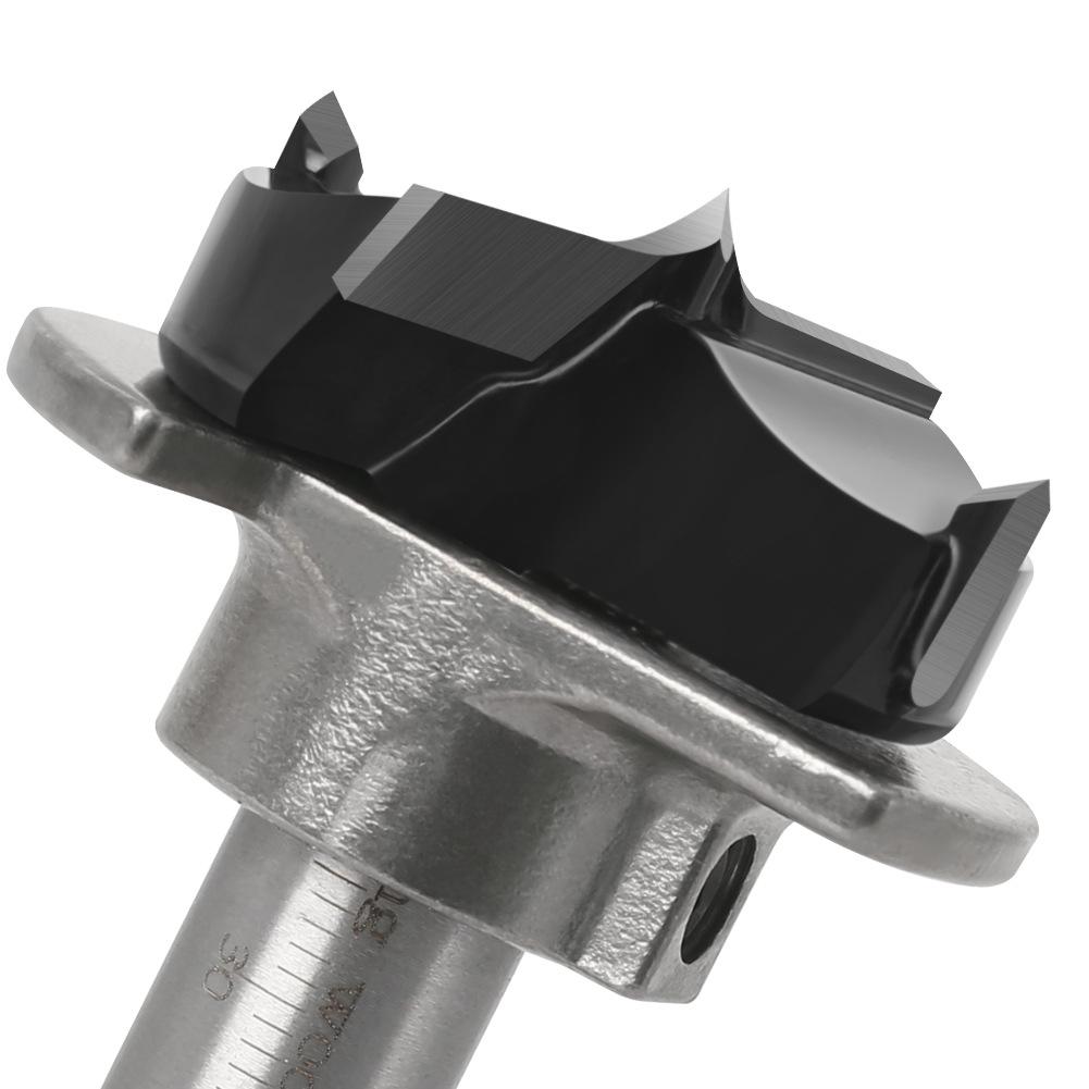 Adjustable Depth Woodworking Hexagonal Shank 35Mm Carbide Flat Wing Drill Adjustable Hinge