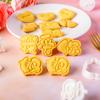Mother's Day Series Cookie Cutter Biscuit Molds Biscuit Cutters Plastic Material Cookie Embossing Molds for DIY Baking