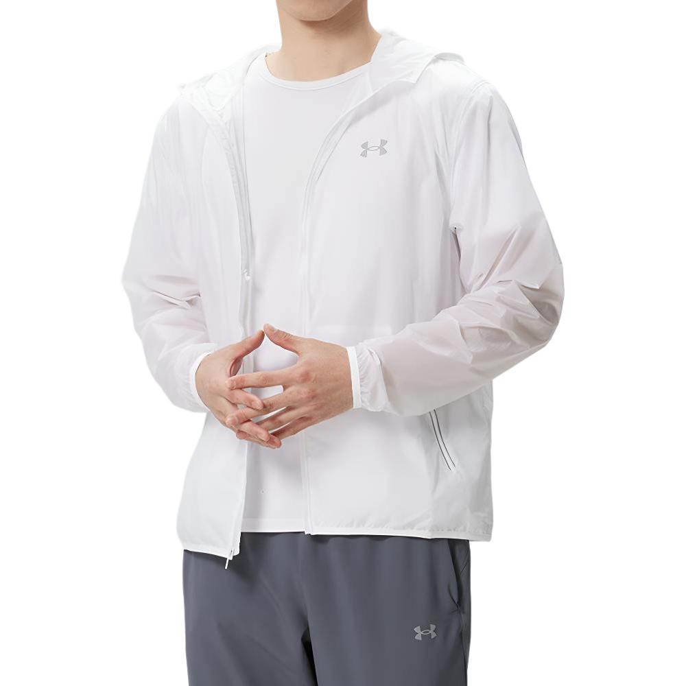 Under Armour Breathable Woven Zip Long Sleeve Jacket Men jackets 6009509-100