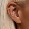 1PAIR women's fashion stud earrings, octagonal star stud earrings, simple, small and versatile, suitable for gift-giving daily vacation wear