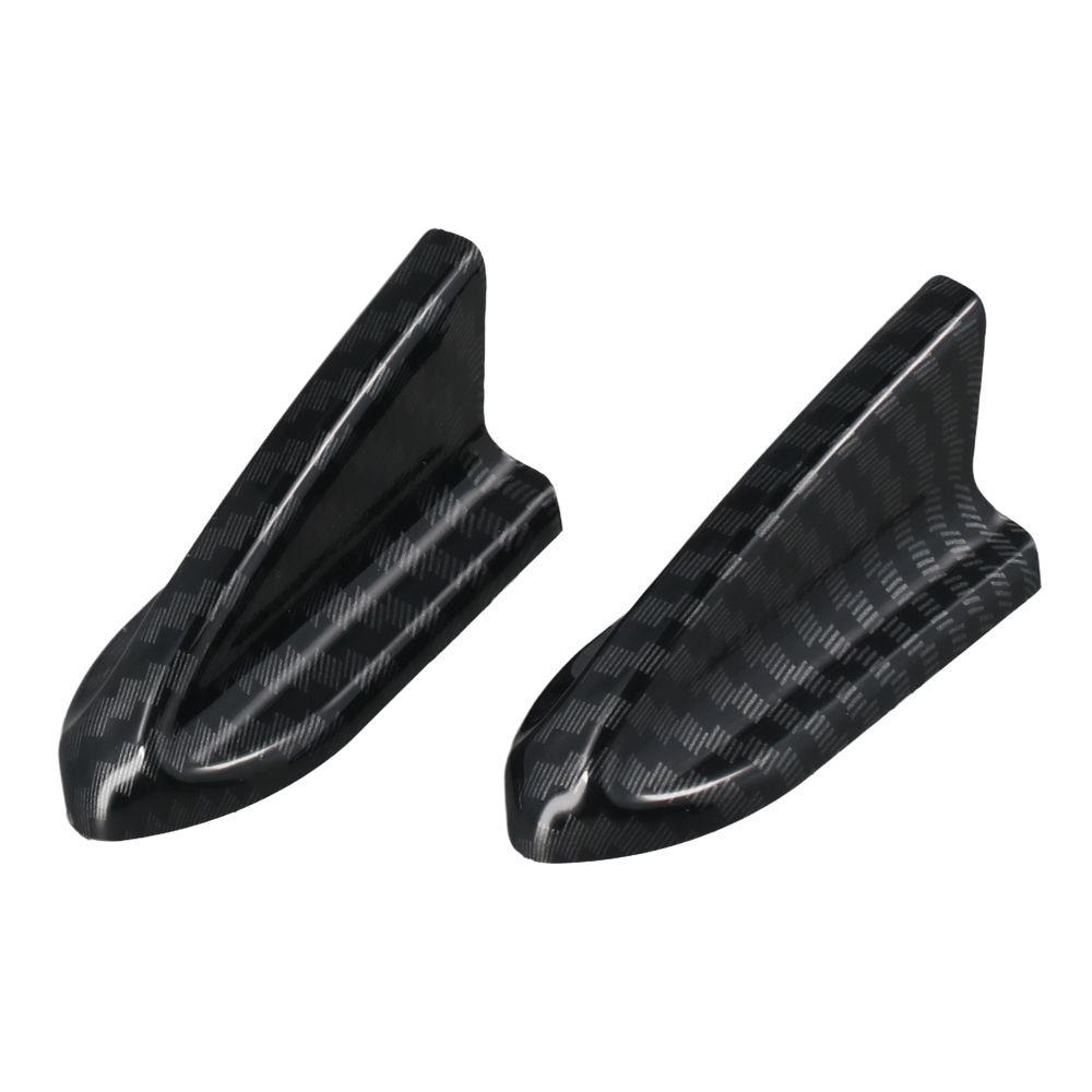 10 Stück Schwarz / Kohlefaser Schwarz Auto Dachspoiler Dachflügel Außenverkleidung Zubehör für die meisten Autos