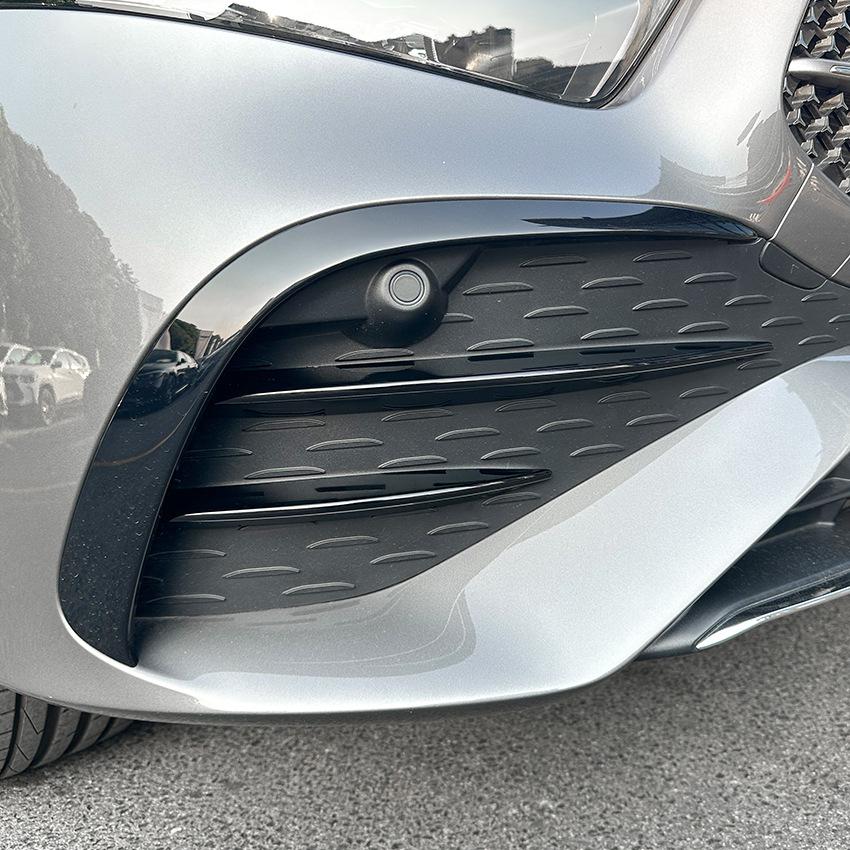 For Mercedes-Benz A-Class W177 A200 A35 AMG 2023 2024 Front Bumper Splitter Fog Lamp Grill Spoiler Cover Air Vent Wind Knife