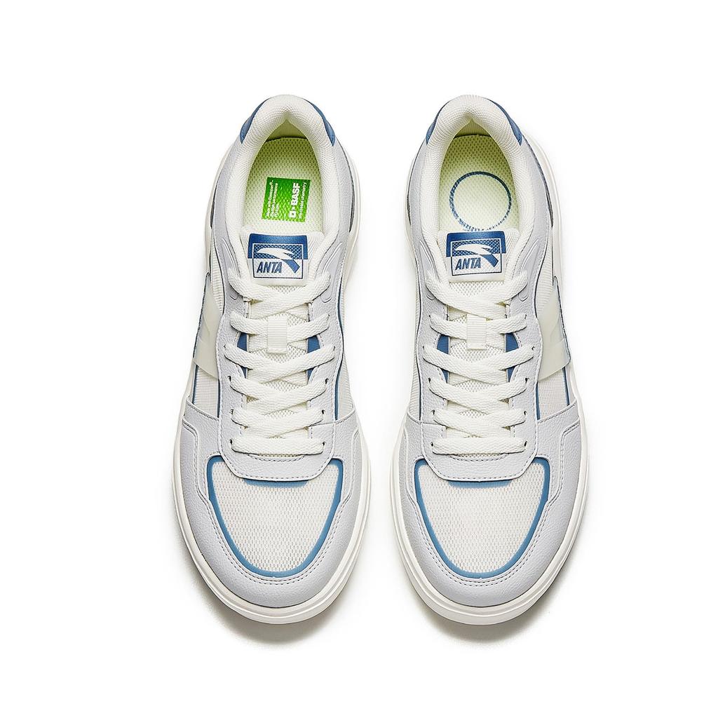 Anta Synthetic Leather, Textile Breathable Support Breathable Support Low Top Life Skateboard Shoes Men's 112628024-3