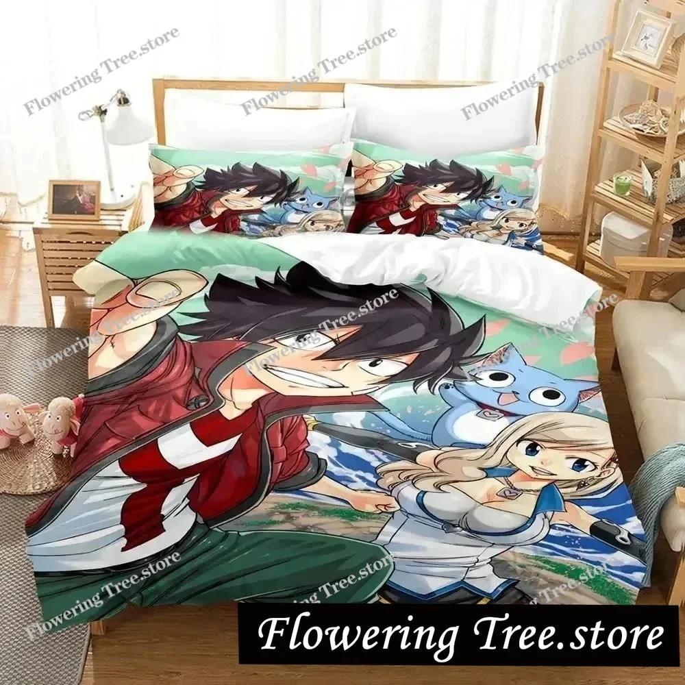 3D Print Anime Edens Zero Bedding Set Duvet Cover Bed Set Quilt Cover Pillowcase Comforter King Queen Size Boys Adult Bedding S