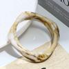 European and American geometric smudge coffee bracelet resin arc bracelet niche design student girlfriend jewelry women