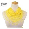 Sheer Lace Triangle Bandana Rose Tassel Scarf for Women Elegant Hollow Floral Women Shawl Versatile Lightweight Head Wrap Parties And Photoshoots