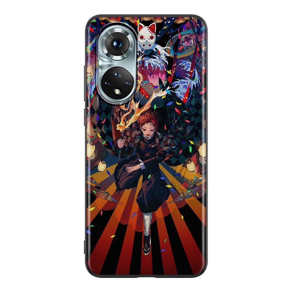Demon Slayer Kimetsu No Yaiba Cartoon Phone Case For Honor X8 60 8X 9X 50 30i 21i 20 9A Play Nova 8i 9 SE Y60 Magic4 Pro Lite 5G
