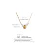 Yhpup Shell Heart Love Pendant Necklace for Women Stainless Steel Exquisite Fashion Korean Chic Collar Charm Jewelry