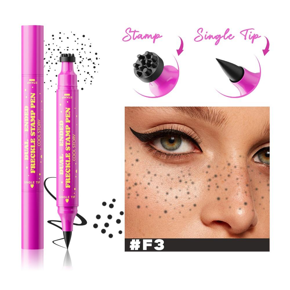 Dual-Ended Freckle Makeup Pencil Smudge-proof Freckle Pen High Quality Faux Freckle Stamp