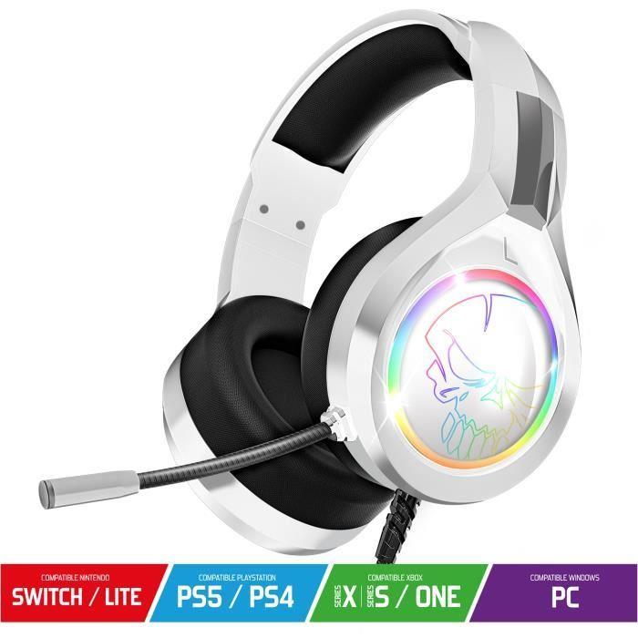 Casque Gaming - SPIRIT OF GAMER - PRO H8 - Filaire - RGB - Micro Rétractable
