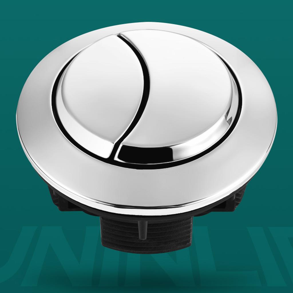 Dual Push Toilet Flush Button Round Head 38mm Water Tank Repair Accessory Round Toilet Flush Button ABS for Bathroom