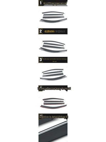 CS75PLUS Rain Deflector with Bright Strip - Compatible with 20 Models