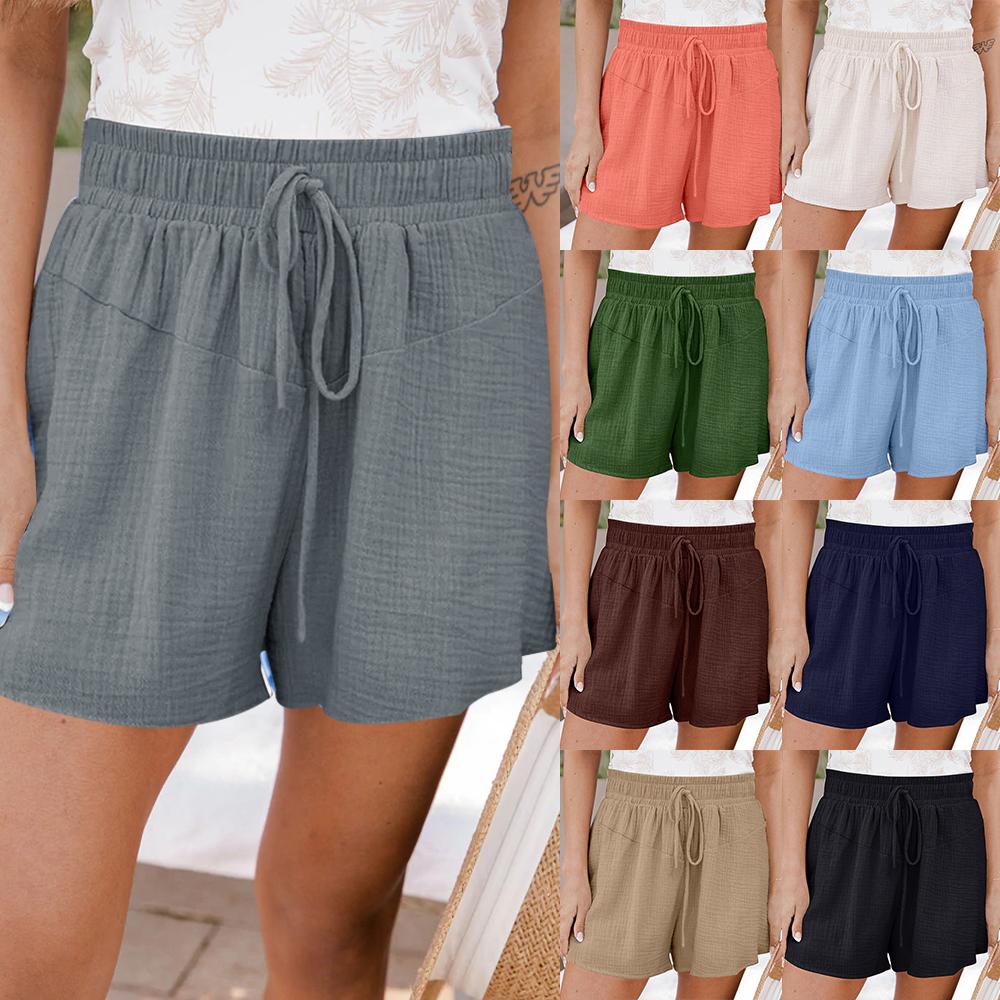 Womens Cherry Berry Shorts - Ladies Plain Capri Length Stretch Fit