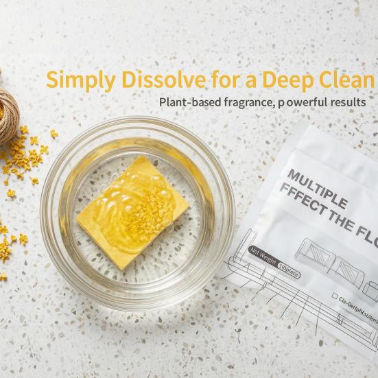 100Pcs Floor Cleaning Tablets, Fragrance Retention Floor Cleaner, Multi-Surface Cleaner for Ceramic Tiles Wood Marble Floors