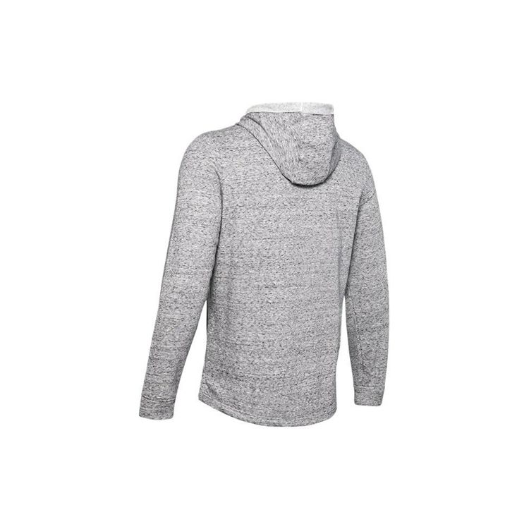 Under Armour Crosswind Hoodie With Kangaroo Pocket Men Hoodie Grey White 1329291-112