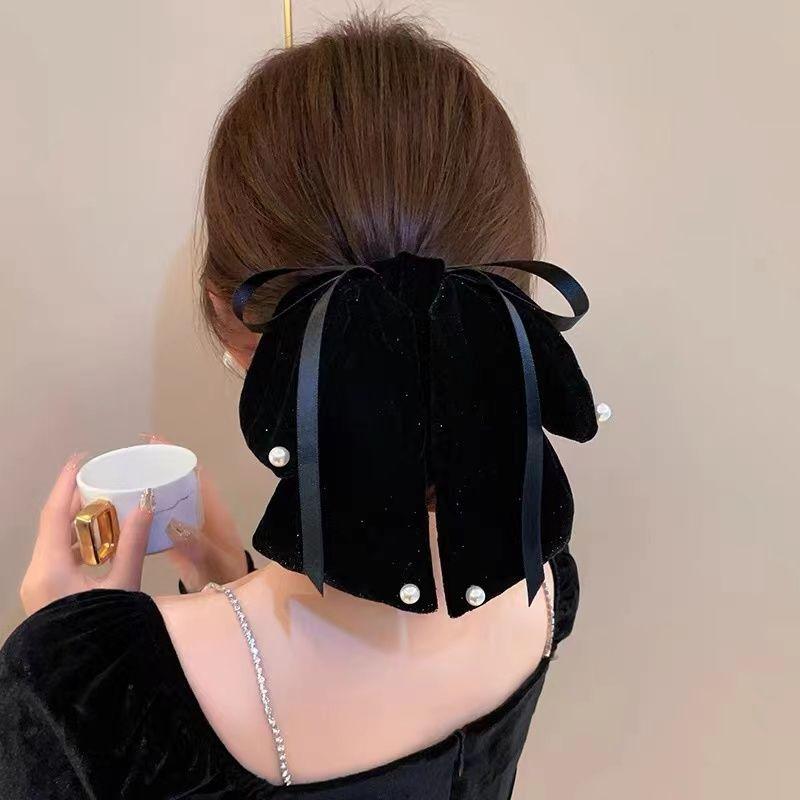 Elegant Velvet Red Preals Hair Clips Bowknow Bridal Hair Accessories Women Headwear Spring Barrette Hair Styling Accessories