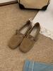 Fashion Mary Jane Shoes Female Genuine Leather 2025 Spring New Shallow Slip On Ladies Casual Ballet Shoes Soft Leather Eelgant Ballet