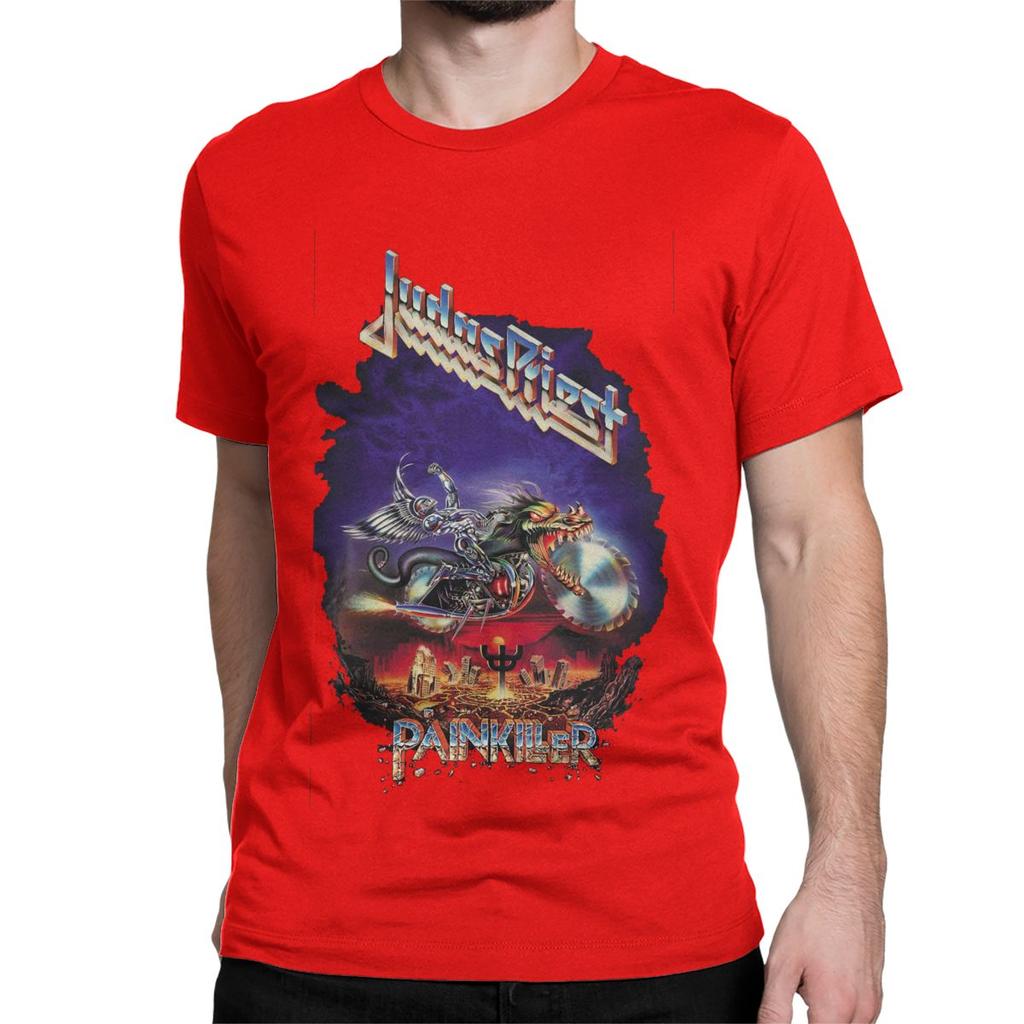 Camisetas de Judas Priest Unisex para mujer, camisetas novedosas de algodón con cuello redondo, camiseta de Heavy Metal gritando, ropa de manga corta 6XL Unisex