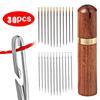 30 buc. Ac orb de cusut pentru bătrâni din oțel inoxidabil, rapid, automat, auto-înfilare, ace de cusut, bricolaj, perforator