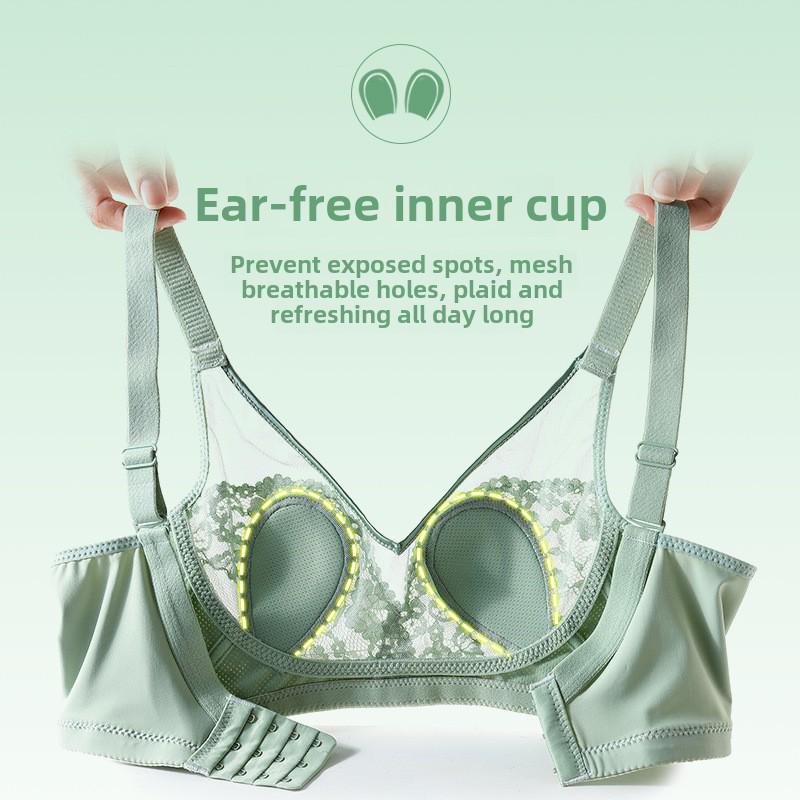 Summer Lace Adjustable Backless Bra with Rabbit Ears Design for Women