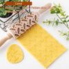Easter Pattern Rolling Pin Rabbits Carrot Engraved Solid Wood Embossed Cookie Rolling Pin Pastry Dough Flour Roller