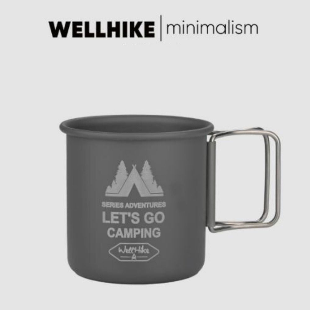 Portable Camping Aluminium Alloy Cup Foldable Handle Beer Coffee Mug  Kitchen Equipment