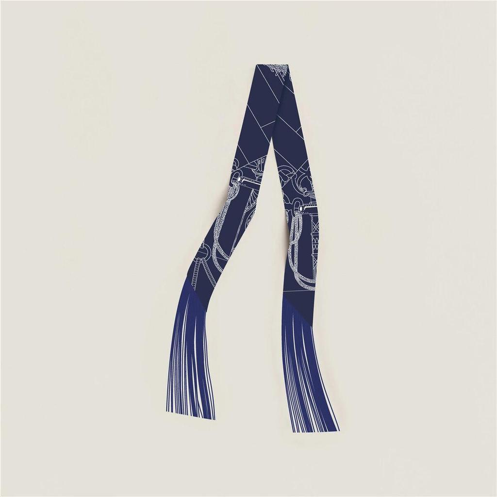 Dámská keprová hedvábná stuha v korejském stylu: Všestranný doplněk ke šále a tašce