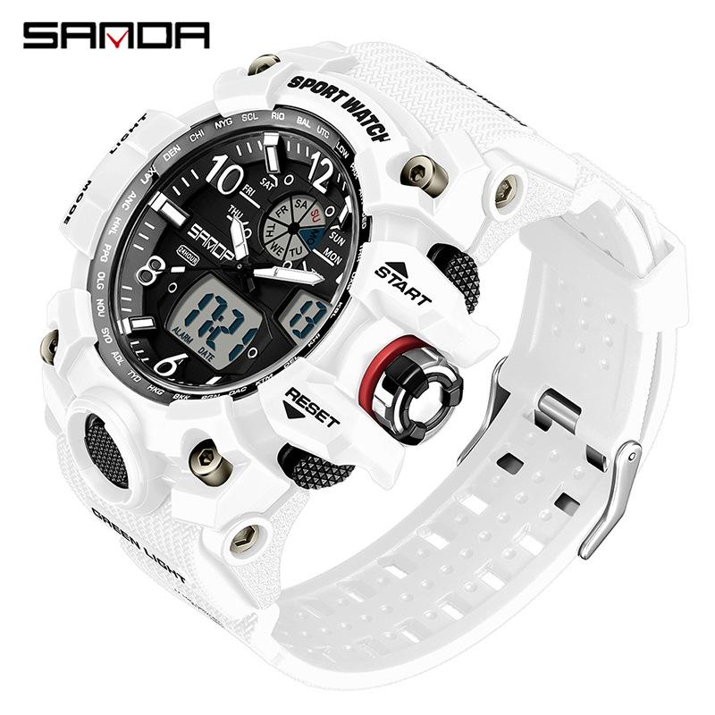 SANDA Watches Creative Sports Electronic Watch Personalised Fashion Electronic Watch