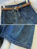 High-Waisted Wide-Leg Drape Jeans for Tall Women - Summer Slimming, Breathable, Non-Sticky Fabric