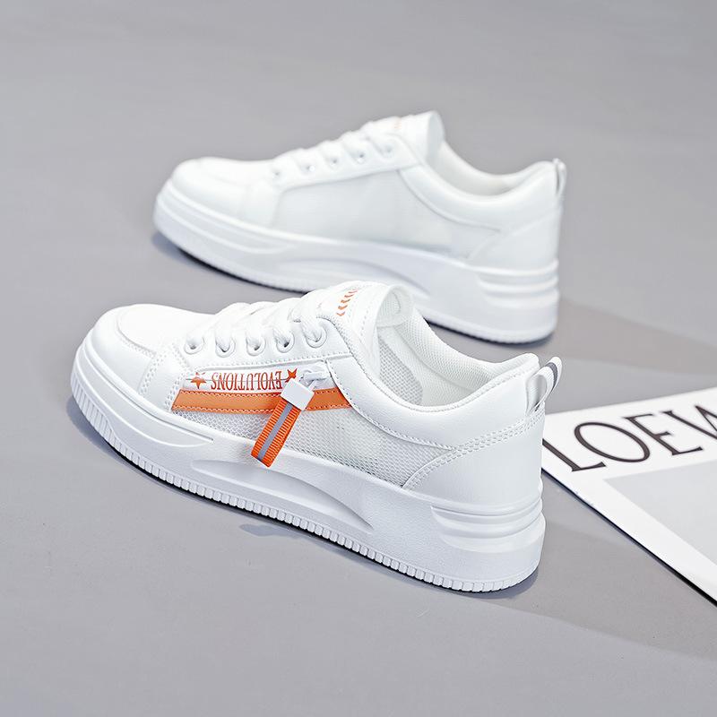 

Mesh breathable women s shoes 2025 spring and summer new little white shoes women s soft-soled sports board shoes QR666 35