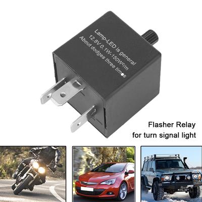 12V 3PIN Relay Motorcycle Turn Signal Lights LED Flashing Converter Tool Electronics Regulator Kit 4x4 Car Accessories Universal