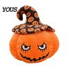 Decorative Pumpkin for Sofa Halloween Plush Toy, Cute Wizard Hat Stuffed Animal Pillow Soft Polyester Figure Bed, Spooky Home Decor Ornament Party And