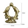 Dolphin Figurine Decorative Statue Art Crafts Creative Tabletop Ornament Sea Animal Sculpture for