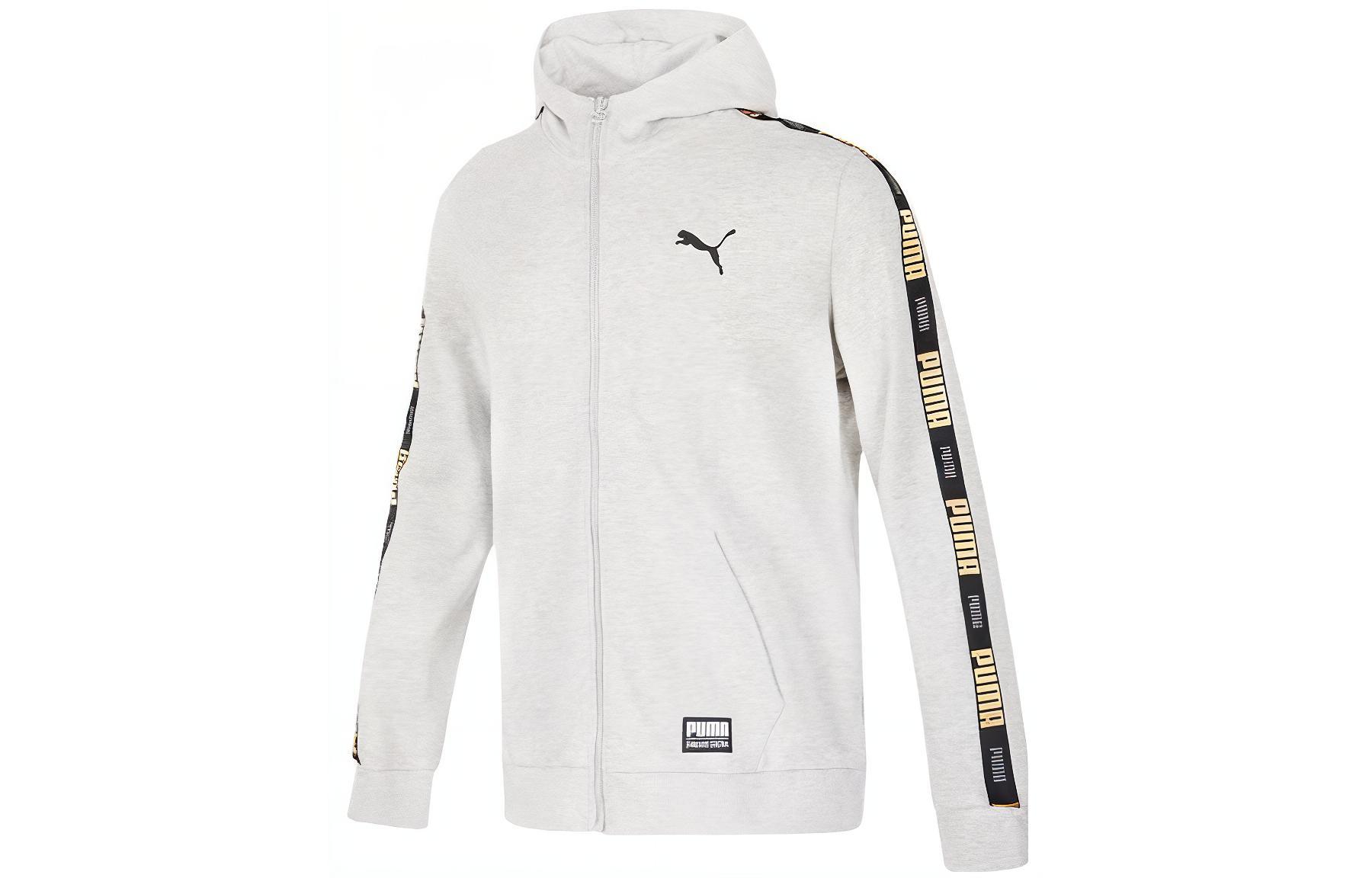 PUMA Jackets Unisex Gray Hooded Moderate Other 539532-04 XL