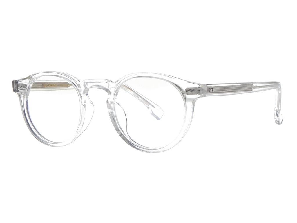 Alloaiweeo [Aloxrounz] Ar7003A C3 Vintage Frame Round Clear Transparent Horn-Rimmed Glasses