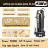 High-Power Submersible Sewage Cutting Pump for Feces, Biogas, and Septic Tanks