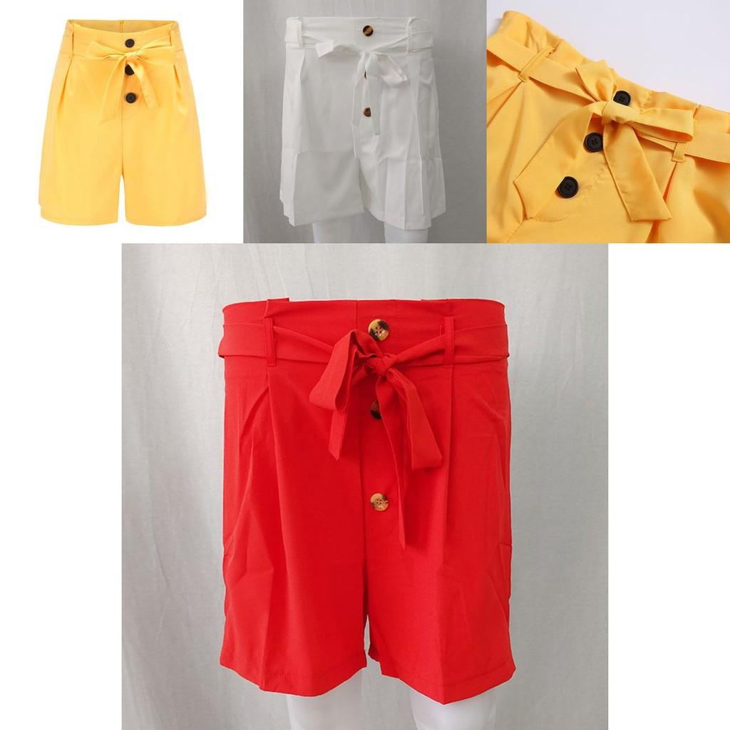 Stylish Women's High Waisted Button Shorts For Summer Casual Loungewear Comfort