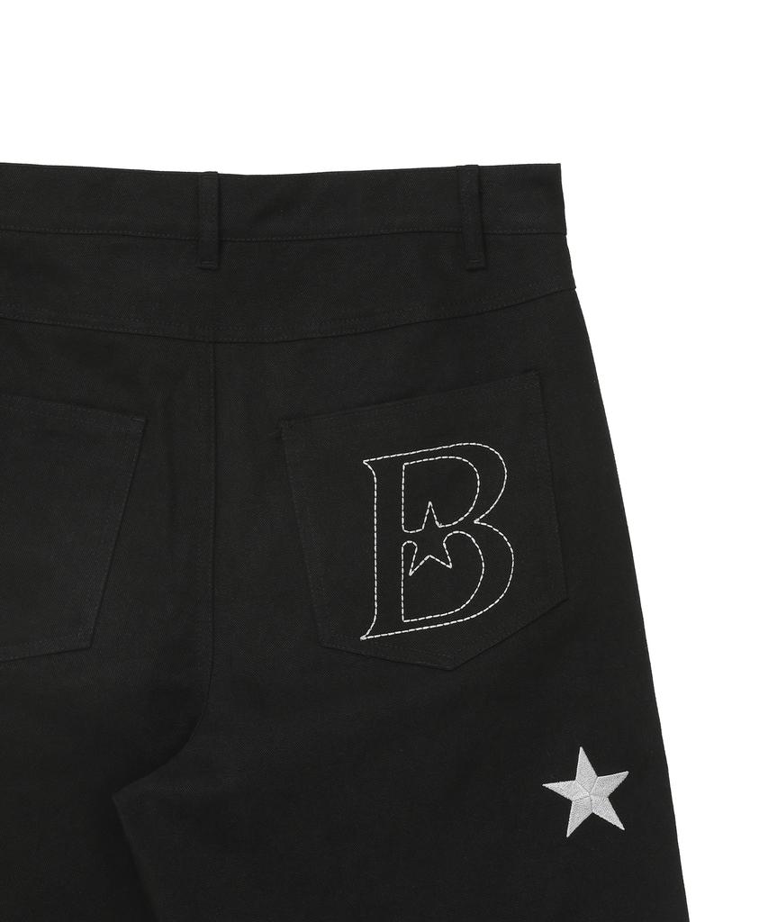 BAUF Star Symbol Bermuda Pants [Black]