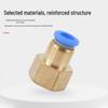 Stainless Steel Pneumatic Quick Connect Hose Fitting, Internal Thread, Straight Through, PCF Series