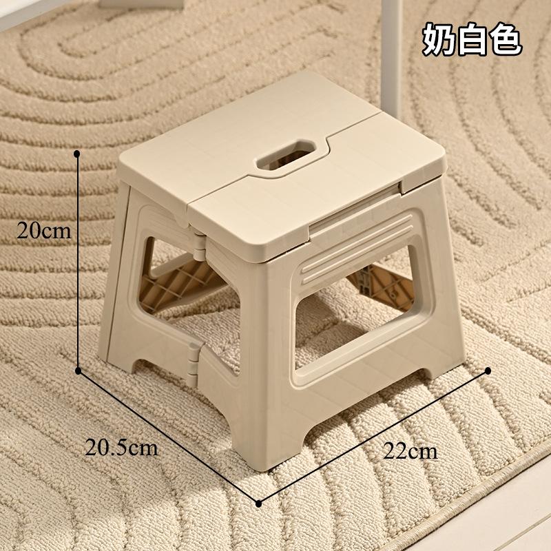 1pc Portable Folding Stool for Outdoor Adventures - Durable Plastic, Ideal for Travel and Home Use