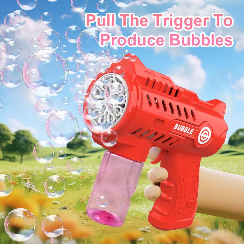 Space Handheld Bubble Gun Toy Children'S Holiday Gift Outdoor Toy With A Large Amount Of Bubbles Without Battery Bubble Water