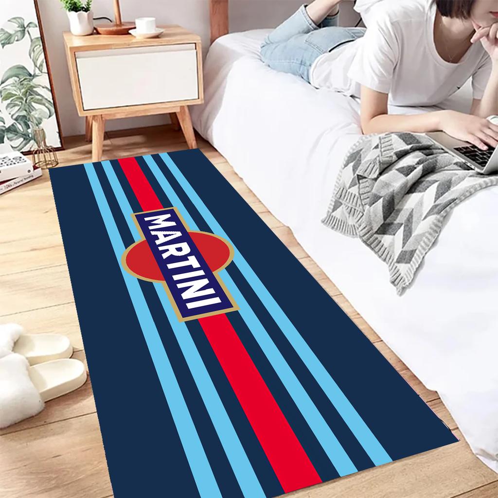 M-Martini Car Racing Motorcycle Carpet Garage Mat Racing Cool Moto Display Mat Anti-slip Home Decor Long Strip Customized Rug