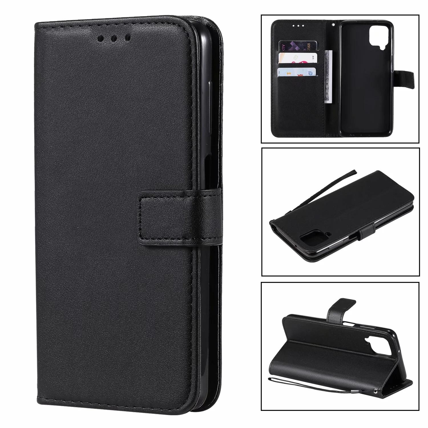 

Leather Flip Wallet Case For Samsung Galaxy A10 A12 A20e A14 A31 A32 A40 A13 A50 A51 A52 A70 A71 A21s A5 A6 A7 A8 Protect Cover For Galaxy A40&Case & Strap