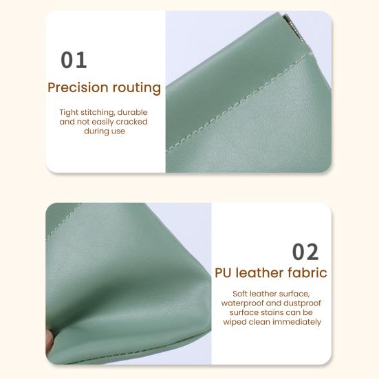 Snap Closure Pouch Faux Leather Mini Cosmetic Bag Waterproof Self-Closing Organizer Pouch for Coin