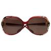 Women's Trendy Oversized Sunglasses with Crystal Stone Lenses