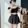 Women's Sweet French Cake Skirt Bikini Swimsuit for Hot Spring Resort