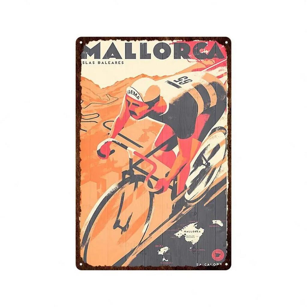 Francie Cyklistika Kovové plechové cedule Deska Nástěnná dekorace Vintage umělecké plakáty Železné malby pro pánský pokoj Domácí kavárnu Zahradní klub Bar