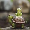 Cute turtle, frog animal decoration statue Resin sculpture Home, Room, Office, Flower Pot  Outdoor garden decoration