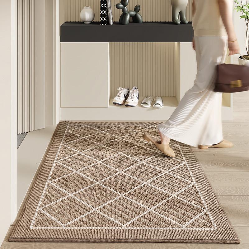 

Простой полипропиленовый коврик для пола, очищающий от песка и пыли, коврик для входной двери, износостойкий противоскользящий коврик для ног 61*92cm