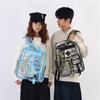 Schoolbag wholesale new couple transparent shoulder jelly bag Korean version pvc backpack male and female junior high school leisure student schoolbag
